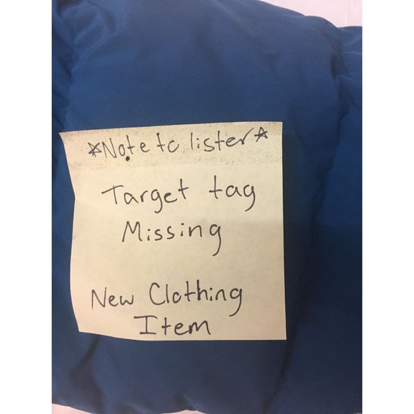 All In Motion Womens Puffer Coat Size S Blue Hooded Packable Down Full Zip Long - Picture 11 of 12